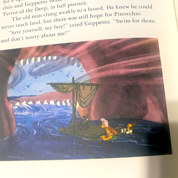 WALT DISNEYS VERSION OF PINOCCHIO VTG 1988 HARDCOVER BOOK & DUST JACKET LIKE NEW - Picture 13 of 15
